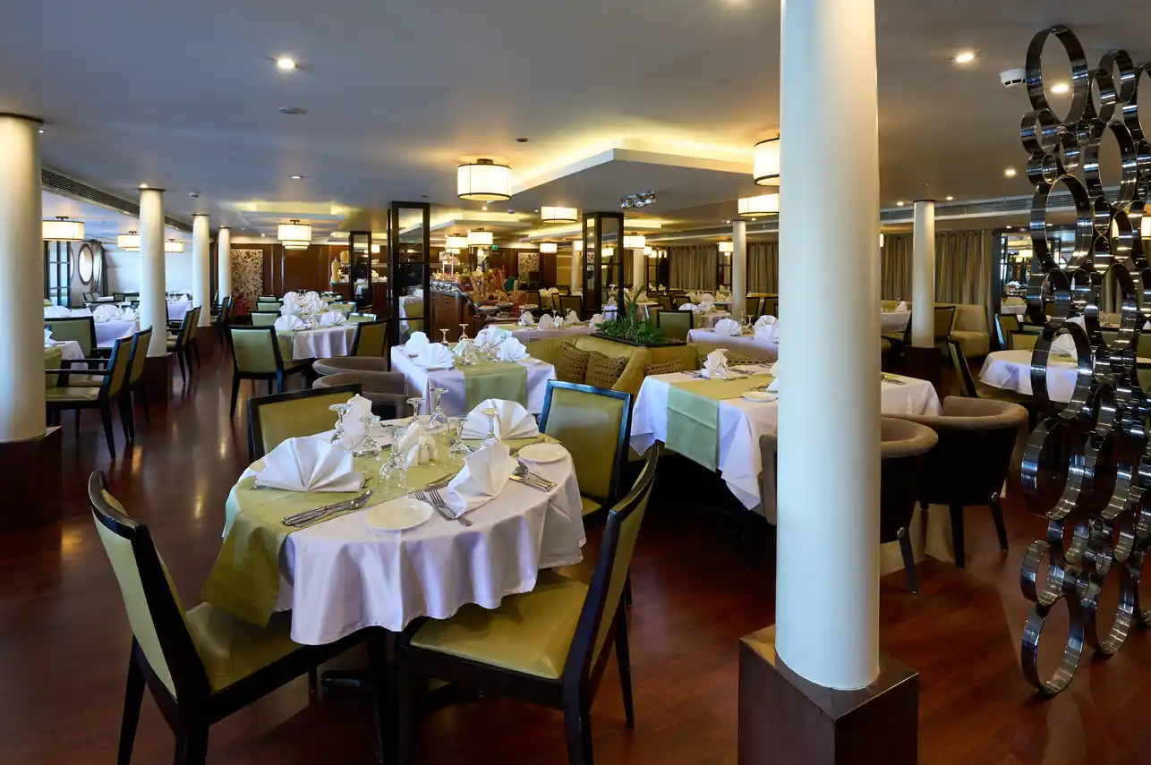 Restaurant aboard the M.S. Esplanade Nile Cruise Nile cruise
